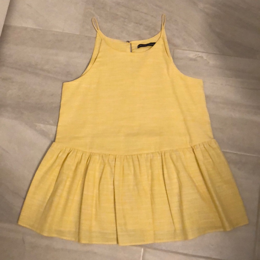 Yellow Peplum Tank